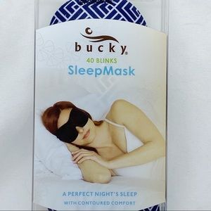 Bucky 40 Blinks SleepMask Navy Blue White Print NEW